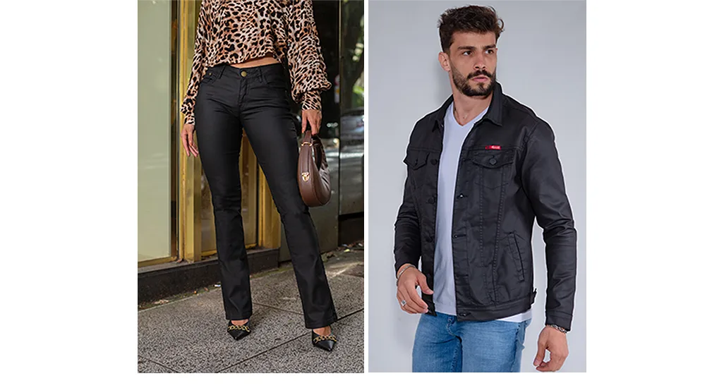 As lavagens de jeans que você deve ter na sua loja - resinado ou leather denim