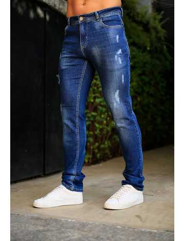 Calça Jeans Atacado Reta Masculina Revanche Valentin Azul 