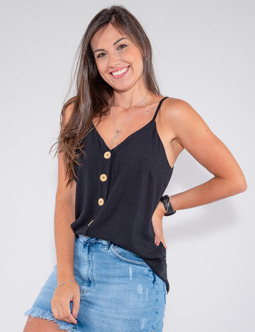 Blusa Atacado Feminina Revanche Chantelle Preto Frente