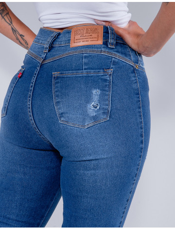 Calça Jeans Levanta Bumbum Atacado Cigarrete Feminina Revanche Chantel