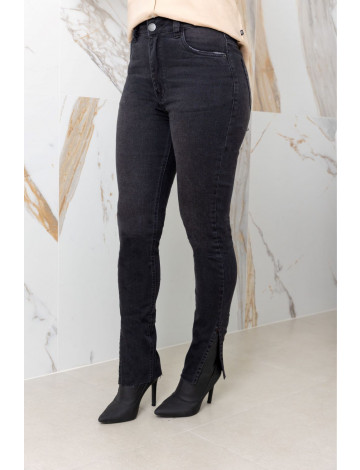 Calça Jeans Black Skinny Com Barra A Fio Atacado Feminina Revanche Valdivia