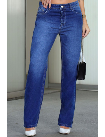 Calça Jeans Boyfriend Relaxed Atacado Feminina Revanche Odemira Azul