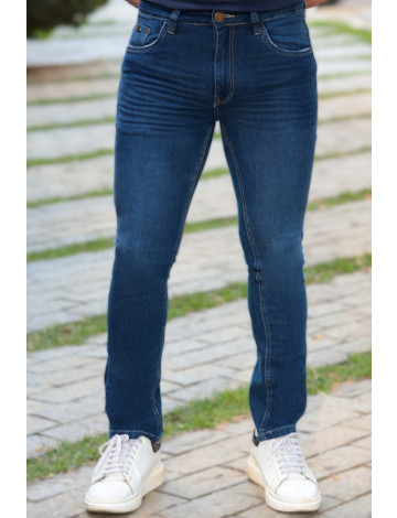 Calça Jeans Regular Atacado Masculina Revanche Míconos Azul