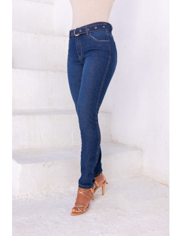 Calça jeans skinny com cinto atacado feminina Revanche Arealva Unica 