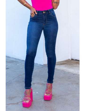Calça jeans skinny com elástico personalizado atacado feminina Revanche Salinas Unica