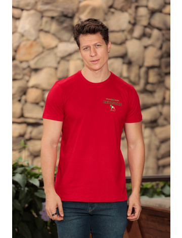 Camiseta Decote Careca Estampada Atacado Masculino Revanche Devonport Bordo