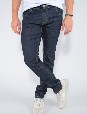 Calça Jeans Atacado Reta Masculina Revanche Mantel Azul Frente