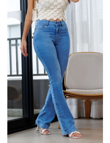 Calça Jeans Flare Atacado Feminina Revanche Azul 