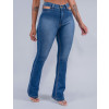 Calça Jeans Atacado Flare Feminina Revanche Ananda Azul Lateral