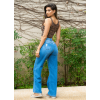 Calça Wide Leg Jeans Atacado Feminina Revanche Yvana Azul