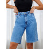 Bermuda Jeans Jorts Com Barra A Fio Atacado Feminina Revanche Amajari Unica 