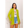 Blazer Maxi Com Bolso Embutido Atacado Feminino Revanche Formerie Verde Claro