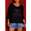 Blusa Ampla Com Pedras Atacado Feminina Revanche Tenares