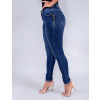 Calça Jeans Atacado Cigarrete Feminina Revanche Luara Azul Lateral