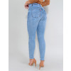 Calça Jeans Atacado Cigarrete Feminina Revanche Sylvain Azul Costas