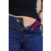 Calça Jeans Flare Com Elastico Personalizado Atacado Feminina Revanche Riaza Azul