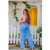 Calça Jeans Wide Leg Plus Size Atacado Feminina Revanche Pataias