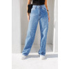 Calça Jeans Wide Leg Shine Atacado Feminina Revanche Gafanha Azul