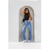 Calça Jeans Wide Leg Shine Atacado Feminina Revanche Gafanha Azul