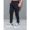 Calça jogger com bolso lateral atacado masculina Revanche Randers Preto