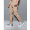 Calça jogger com bolso lateral atacado masculina Revanche Randers Caqui