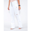 Calça Color Atacado Flare Feminina Revanche Jewell Branco Lado