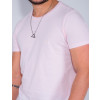 Camiseta Estonada Atacado Masculina Revanche Leandre Rosa Claro 