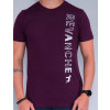 Camiseta Atacado Masculina Revanche Victo Vinho Detalhe Frente