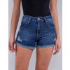 Shorts Jeans Atacado Feminino Revanche Michele Azul Detalhe