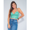 Top Atacado Fit Feminino Revanche Catherine Verde Frente