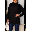 Blusa De Tricot Gola Boba Atacado Feminina Revanche Alajuela Preto