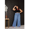 Calça Jeans Pantalona Com Cinto Curvy Atacado Feminina Revanche Esgaroth