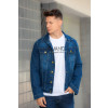 Jaqueta Jeans Com Elastano Atacado Masculino Revanche Remanso Azul