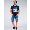 Camiseta Atacado Manga Curta Masculina Revanche Breno Preto Look