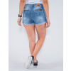 Shorts Jeans Atacado Feminino Revanche Felicite Azul Costas