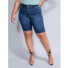 Shorts Jeans Atacado Plus Size Feminino Revanche Emanuelly Azul Frente