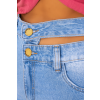 Shorts Jeans Cintura Alta Cut Out Atacado Feminino Revanche Tomboa Unica