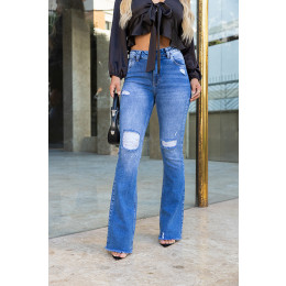Calça Jeans Flare Plus Size Atacado Feminina Revanche Becky