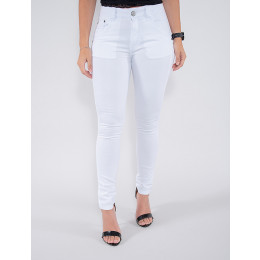 Calça Color Atacado Cigarrete Feminina Revanche Bijou Branco Frente