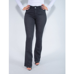 Calça Jeans Atacado Flare Feminina Revanche Melaina Preto Frente